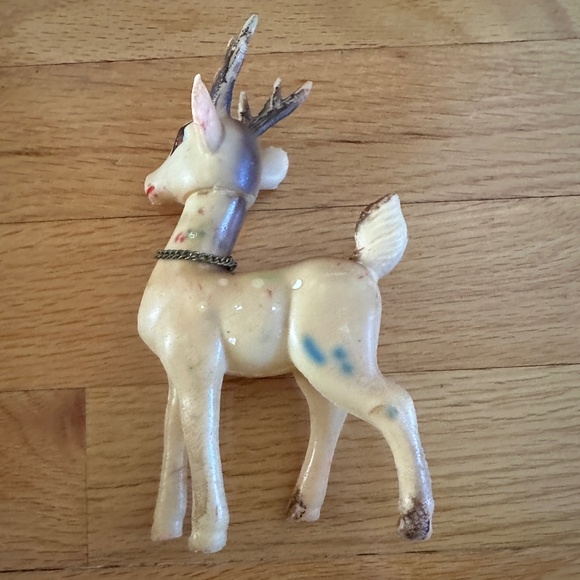 Vintage Rubber Reindeer Made in Japan Mid Century 1950s 1960s - Picture 6 of 13